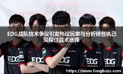 EDG战队技术争议引发热议玩家与分析师各执己见探讨战术选择