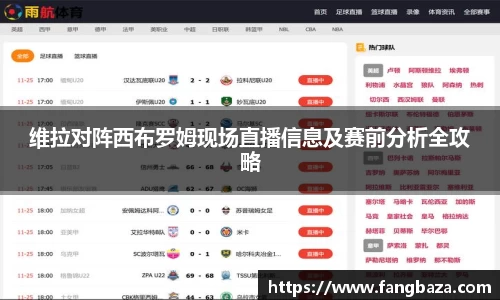 维拉对阵西布罗姆现场直播信息及赛前分析全攻略